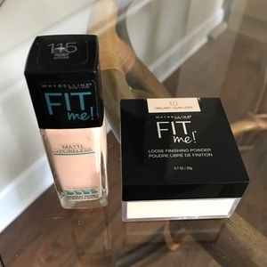 Maybelline FIT me foundation and powder